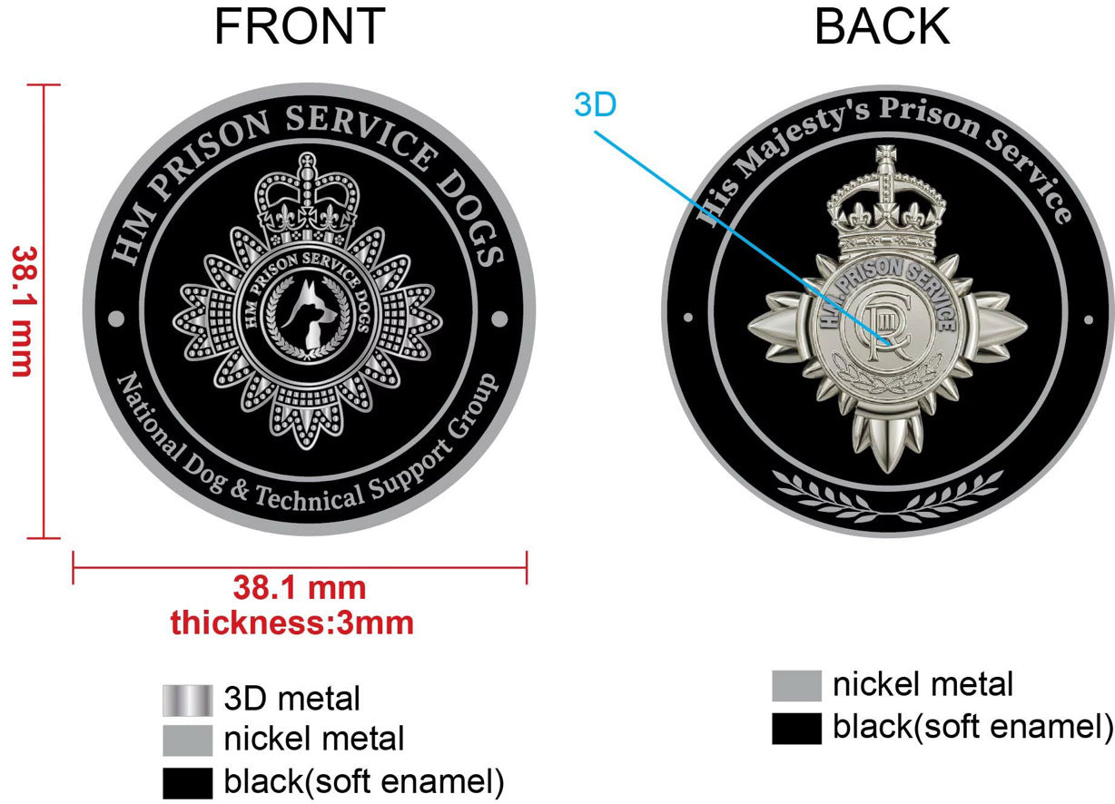 HM Prison Service × NDTSG Challenge Coin – PRE-ORDER